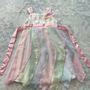 BISCOTTI Multicolored Pastel Floral Party Dress